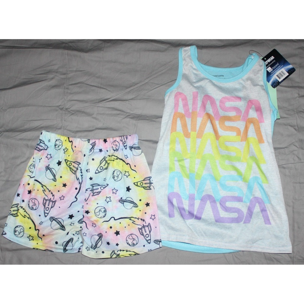 Girls Nasa shorts pajama set NEW size XS 4/5